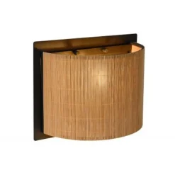 Lucide MAGIUS - Wandlamp - 1xE27 - Licht hout