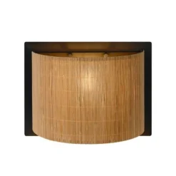 Lucide MAGIUS - Wandlamp - 1xE27 - Licht hout