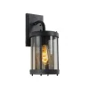 Lucide MAKKUM - Wandlamp Buiten - E27 - IP23 - Zwart