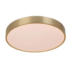 Lucide MALIN - Plafonnière - Ø 39 cm - LED Dimb. - 1x24W 2700K - 3 StepDim - Mat Goud / Messing Lucide