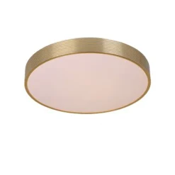 Lucide MALIN - Plafonnière - Ø 39 cm - LED Dimb. - 1x24W 2700K - 3 StepDim - Mat Goud / Messing Lucide