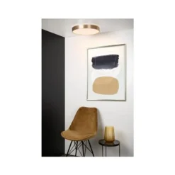 Lucide MALIN - Plafonnière - Ø 39 cm - LED Dimb. - 1x24W 2700K - 3 StepDim - Mat Goud / Messing Lucide