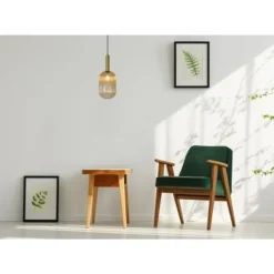 Lucide MALOTO - Hanglamp - Ø 20 cm - 1xE27 - Amber