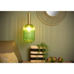 Lucide MALOTO - Hanglamp - Ø 20 cm - 1xE27 - Groen