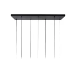 Lucide MALOTO - Hanglamp - 7xE27 - Amber