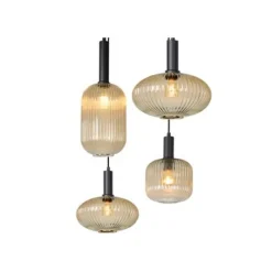 Lucide MALOTO - Hanglamp - 7xE27 - Amber