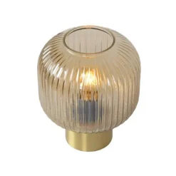 Lucide MALOTO - Tafellamp - Ø 20 cm - 1xE27 - Amber