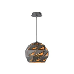 Lucide MALUNGA - Hanglamp - Ø 25 cm - 1xE27 - Grijs