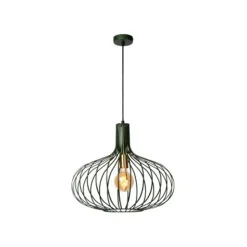 Lucide MANUELA - Hanglamp - Ø 50 cm - 1xE27 - Groen