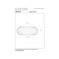 Lucide MANUELA - Plafonnière - Ø 40 cm - 1xE27 - Groen