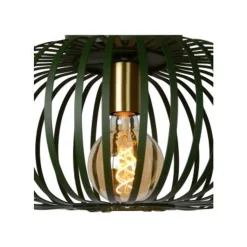 Lucide MANUELA - Plafonnière - Ø 40 cm - 1xE27 - Groen