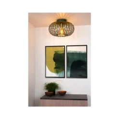 Lucide MANUELA - Plafonnière - Ø 40 cm - 1xE27 - Groen