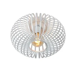 Lucide MANUELA - Plafonnière - Ø 40 cm - 1xE27 - Wit
