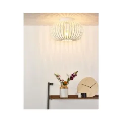 Lucide MANUELA - Plafonnière - Ø 40 cm - 1xE27 - Wit