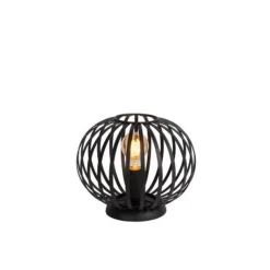 Lucide MANUELA - Tafellamp - Ø 25,5 cm - 1xE27 - Zwart