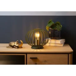 Lucide MANUELA - Tafellamp - Ø 25,5 cm - 1xE27 - Groen