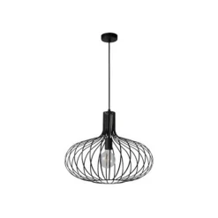 Lucide MANUELA Pendel 1xE27 Ø50cm Zwart