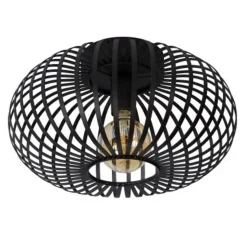 Lucide MANUELA Plafondlicht 1xE27 Ø40cm Zwart