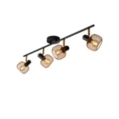 Lucide MAREN - Plafondspot - 4xE14 - Mat Goud / Messing Lucide