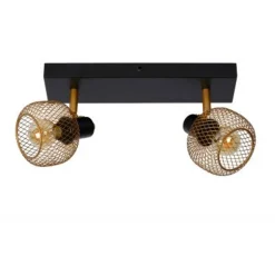 Lucide MAREN - Plafondspot - 2xE14 - Mat Goud / Messing Lucide