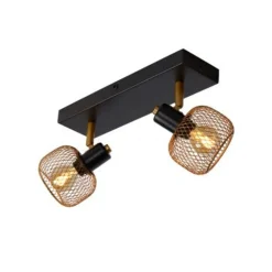 Lucide MAREN - Plafondspot - 2xE14 - Mat Goud / Messing Lucide