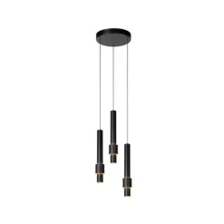 Lucide MARGARY Hanglamp-Zwart-Ø28-LED Dimb.-4W-2700K