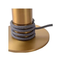 Lucide MARIT - Tafellamp - Ø 10 cm - 1xE27 - Mat Goud / Messing Lucide