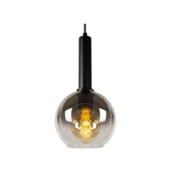 Lucide MARIUS Hanglamp-Zwart-Ø55-5xE27-40W-Glas