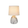 Lucide MARMO - Tafellamp - Ø 16 cm - 1xE14 - Wit