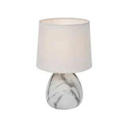 Lucide MARMO - Tafellamp - Ø 16 cm - 1xE14 - Wit