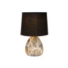 Lucide MARMO - Tafellamp - Ø 16 cm - 1xE14 - Zwart