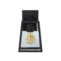 Lucide MATSLOT Wandlicht IP23 E27 H25cm Zwart