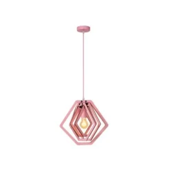 Lucide MAURO Hanglamp Kinder-Roze-1xE27-40W-MDF
