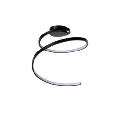 Lucide MAXENCE - Plafonnière - Ø 46 cm - LED Dimb. - 1x24W 3000K - 3 StepDim - Zwart