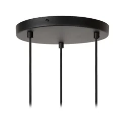 Lucide MAYA Hanglamp-Zwart-Ø46-3xE27-40W-Katoen
