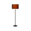 Lucide MAYA Vloerlamp-Zwart-Ø45-1xE27-40W-Katoen