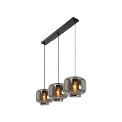 Lucide MEDINE Hanglamp-Fumé-3xE27-40W-Glas