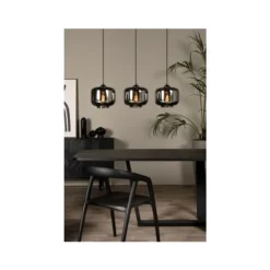Lucide MEDINE Hanglamp-Fumé-3xE27-40W-Glas