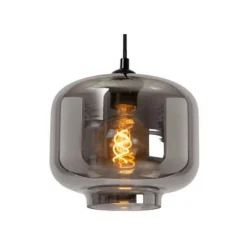 Lucide MEDINE Hanglamp-Fumé-Ø46-3xE27-40W-Glas