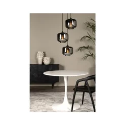 Lucide MEDINE Hanglamp-Fumé-Ø46-3xE27-40W-Glas