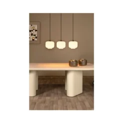 Lucide MEDINE Hanglamp-Opaal-3xE27-40W-Glas