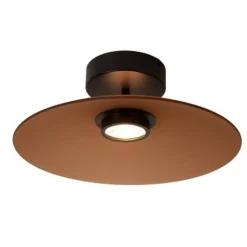Lucide MENGA Plafonnière-Amber-Ø40-LED Dimb.-10W-2700K