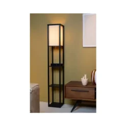 Lucide MENNO Vloerlamp-Zwart-1xE27-60W