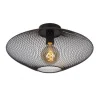 Lucide MESH - Plafonnière - Ø 45 cm - 1xE27 - Zwart