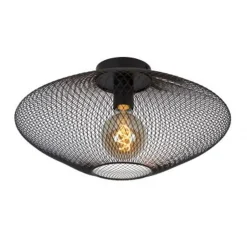 Lucide MESH - Plafonnière - Ø 45 cm - 1xE27 - Zwart