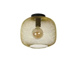 Lucide MESH - Plafonnière - Ø 30 cm - 1xE27 - Mat Goud / Messing
