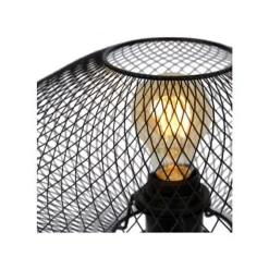 Lucide MESH - Tafellamp - Ø 30 cm - 1xE27 - Zwart