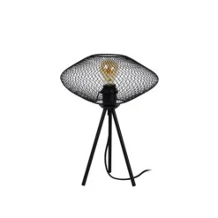 Lucide MESH - Tafellamp - Ø 30 cm - 1xE27 - Zwart