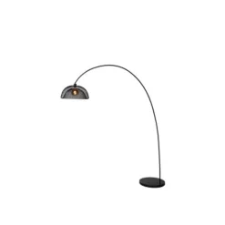 Lucide MESH - Vloerlamp - Ø 46 cm - 1xE27 - Zwart