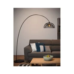 Lucide MESH - Vloerlamp - Ø 46 cm - 1xE27 - Zwart